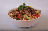 Salad with Raw Wraps Chips, Mix Greens and Superfood spices