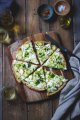 White Bean and Pomegranate Low Carb Pizza
