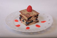 Raw Layer Cake Wraps with Cashew and Berries