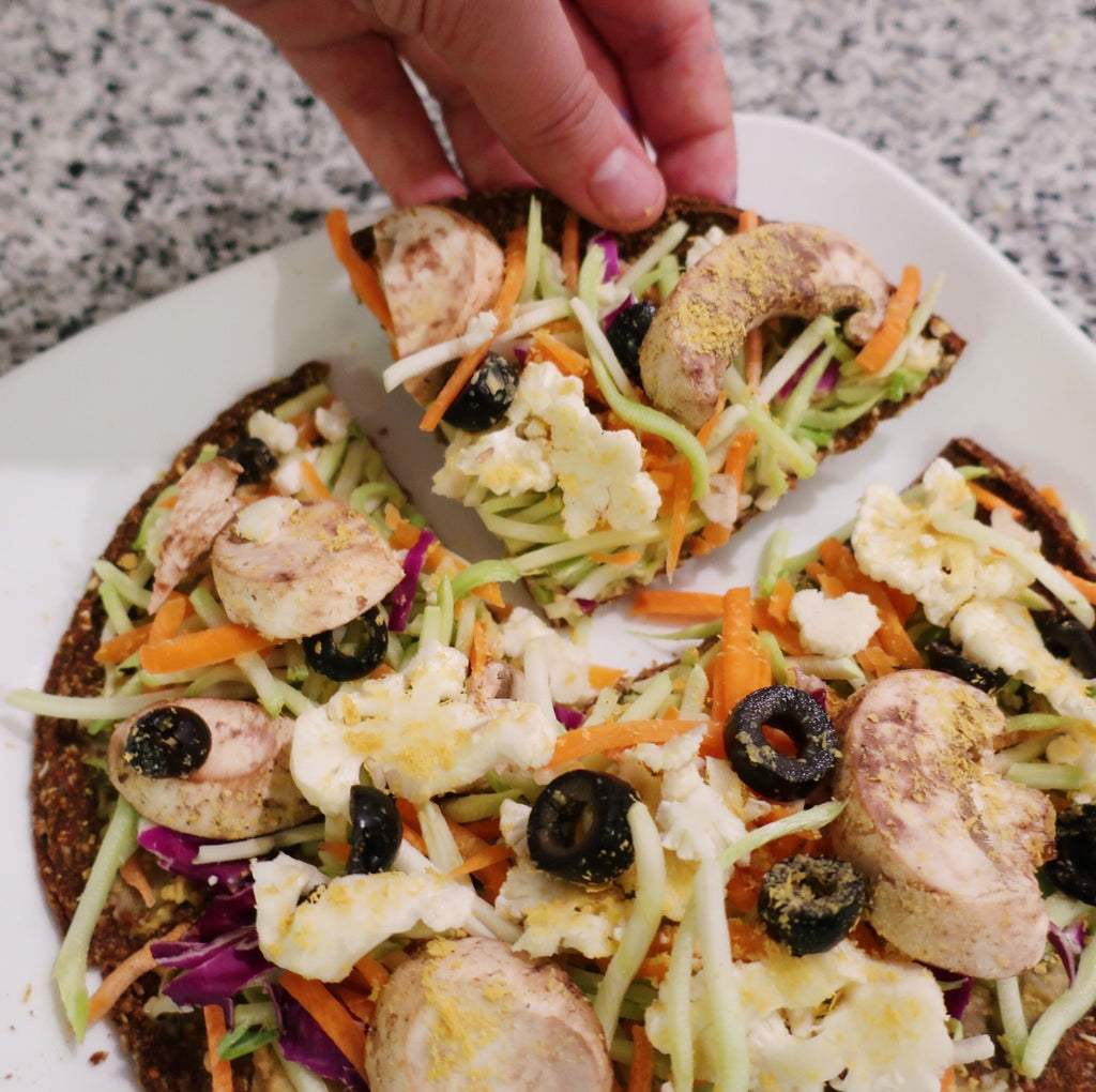 Veggie Spirulina Superfood Pizza