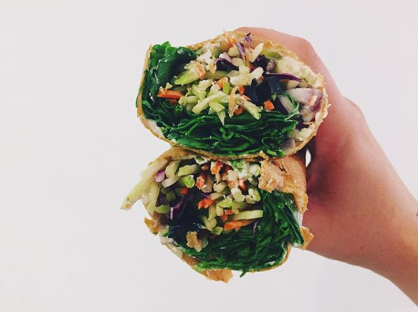 Creamy And Spicy Vegetable Coconut Wrap