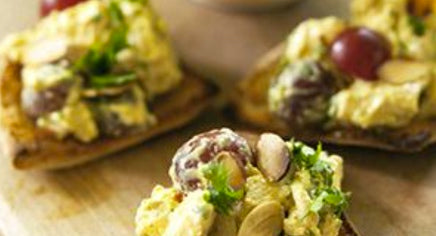 GLUTEN-FREE WRAPS WITH CURRY CHICKEN SALAD