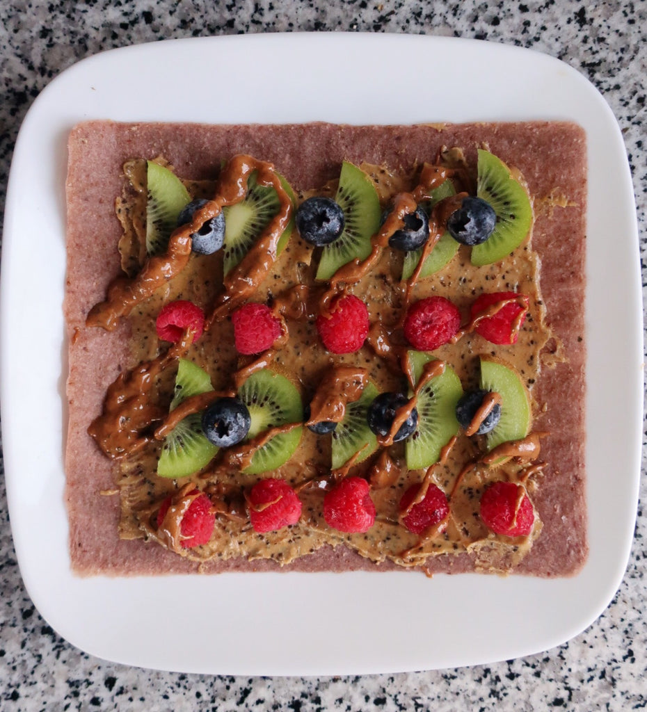 Strawberry Fruity Breakfast Coconut Wrap
