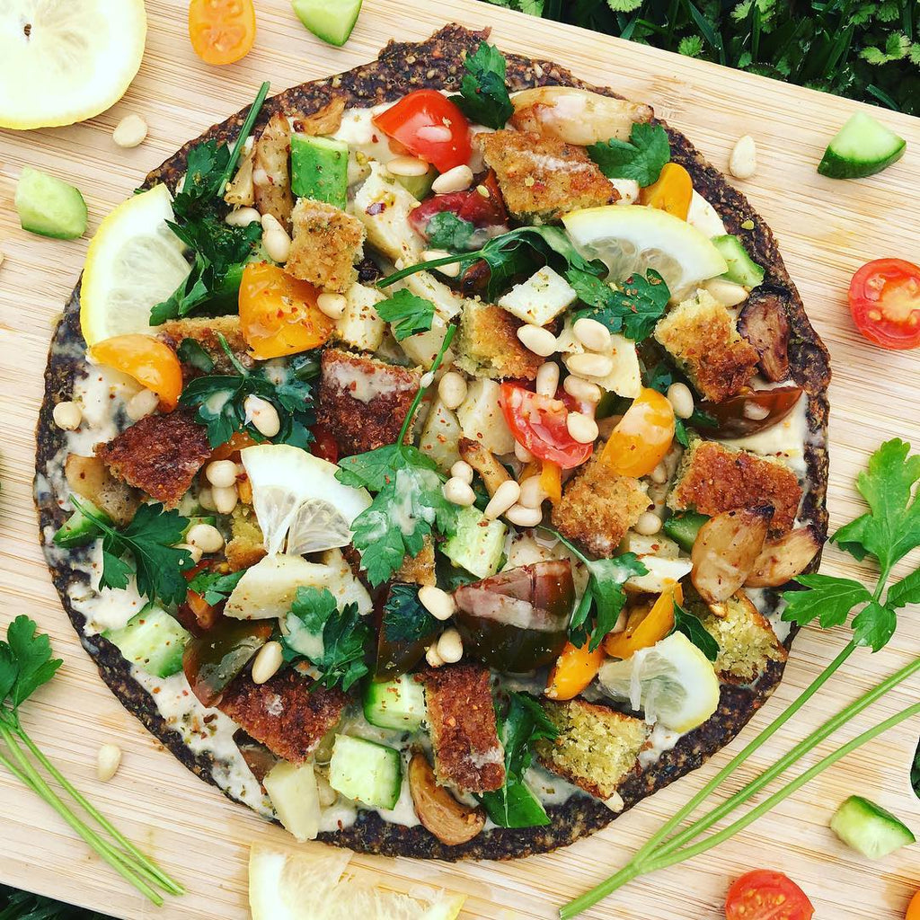 WrawP Vegan Mediterranean Pizza
