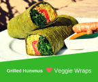 Grilled Hummus Veggie Wraps