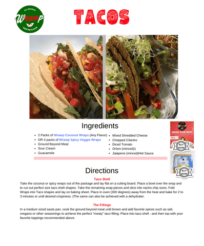 Wrawp "Party Favorites" Recipe Book: Fall/Winter 2019-2020 Edition