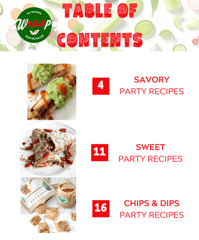 Wrawp "Party Favorites" Recipe Book: Fall/Winter 2019-2020 Edition